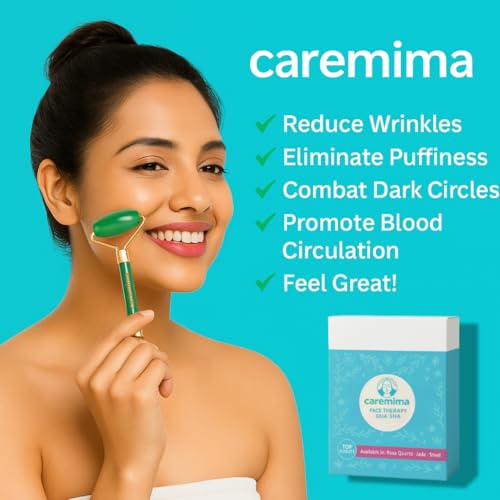 CAREMIMA Korean Jade Roller & Gua Sha Set for Face Massage | Natural Stone Facial Roller for Glowing Skin, Anti-Aging, Lifting & Firming | Face, Neck & Eye Beauty Tool for Women & Men - Image 3