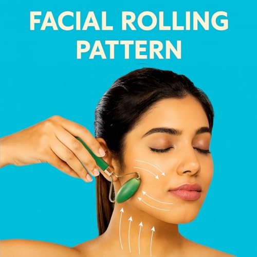 CAREMIMA Korean Jade Roller & Gua Sha Set for Face Massage | Natural Stone Facial Roller for Glowing Skin, Anti-Aging, Lifting & Firming | Face, Neck & Eye Beauty Tool for Women & Men - Image 4