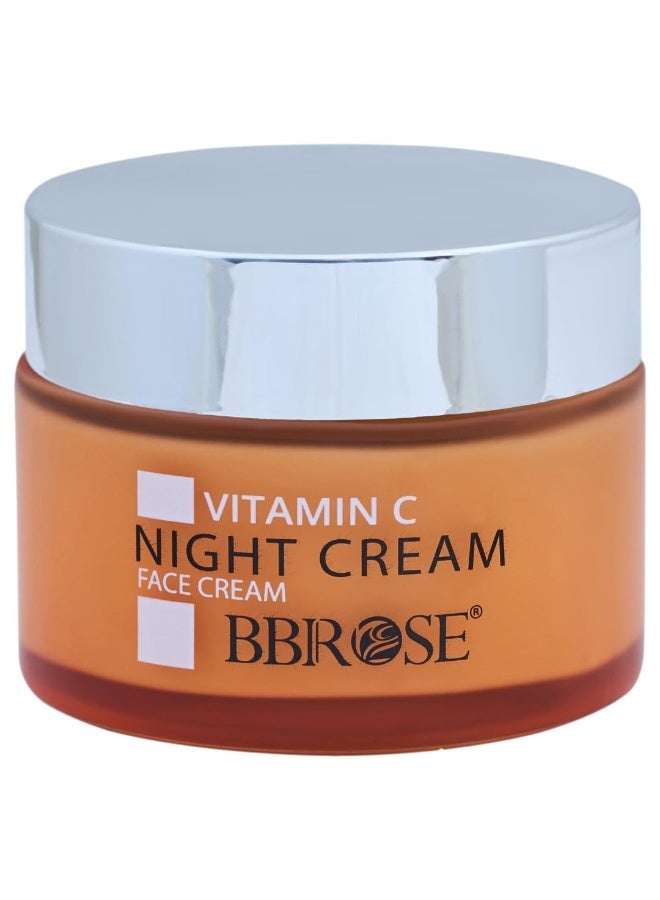 BBROSE Vitamin C Night Cream (50ml) | Brightens & Hydrates Skin | Enhances Fairness & Softness | Deep Moisturization for a Radiant & Even-Toned Complexion - Image 1
