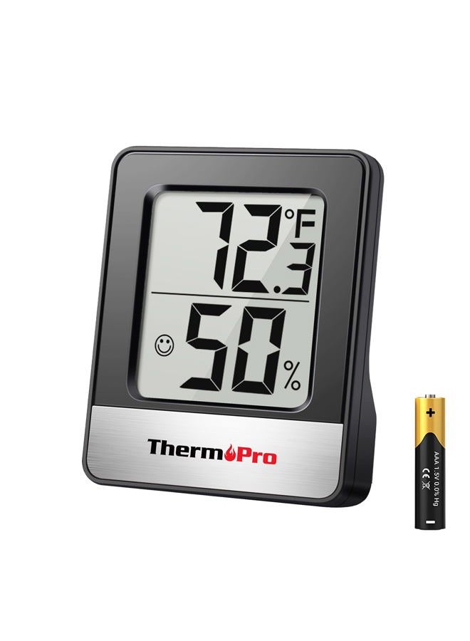 ThermoPro TP49 مقياس رطوبة رقمي مقياس حرارة داخلي مقياس رطوبة مقياس حرارة الغرفة مع مراقب درجة الحرارة والرطوبة مقياس حرارة ميني مقياس رطوبة - Image 1