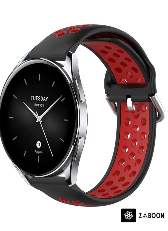 Zaboon - Xiaomi Watch S2 42mm 22mm Perated Breathable Sports Silicone Watch Band - Image 1
