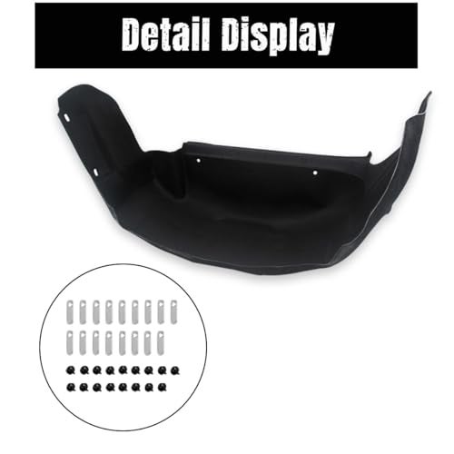 Liouedf Rear Wheel Well Guards Compatible with F150 2021-2024 (Excludes Raptor), Rear Inner Wheel Well Guards Mud Guard Flaps - Image 5