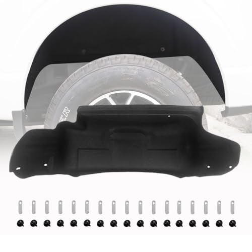 Liouedf Rear Wheel Well Guards Compatible with F150 2021-2024 (Excludes Raptor), Rear Inner Wheel Well Guards Mud Guard Flaps - Image 1
