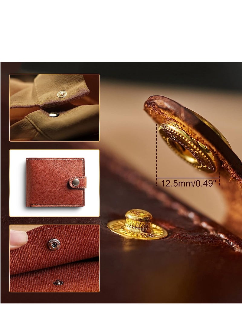 Altheqa 120 Sets Snap Fasteners Kit, Metal Snap Buttons Press Studs with 4 Pieces Fixing Tools, 6 Color Clothing Snaps Kit for Leather, Coat, Down Jacket, Jeans Wear and Bags - Image 3