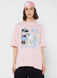 Disney تي شيرت ميني كبير الحجم برسومات جرافيكية  - Image 1