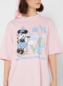 Disney تي شيرت ميني كبير الحجم برسومات جرافيكية  - Image 3