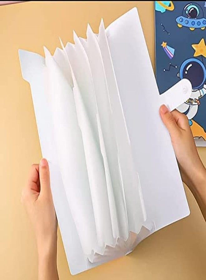 تارا13 حافظة مستندات تيرا 13 للأولاد (قطعة واحدة) حافظة ملفات بتصميم فضائي للأطفال | حامل شهادات | حافظة للأطفال | حافظة هدايا تذكارية للأطفال - Image 3