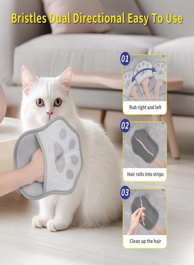 قفاز نيكسيتاب الوردي لإزالة شعر الحيوانات الأليفة - قفازات قابلة لإعادة الاستخدام لإزالة شعر القطط، فرشاة سحرية لإزالة الشعر الزائد من الأثاث والسجاد والملابس - Image 5
