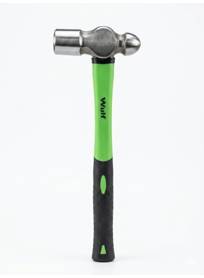 Wulf 2.5Lb Ball Pein Hammer Heavy Duty Steel Hammer with Ergonomic Anti Slip Grip for Metalworking Automotive Repair Construction Mechanical and DIY Applications