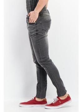 DUCK AND COVER Men Slim Fit Washed Denim Jeans, Grey  - Image 2