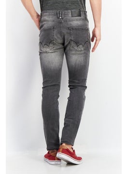 DUCK AND COVER Men Slim Fit Washed Denim Jeans, Grey  - Image 3