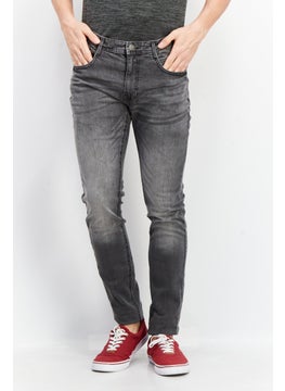 DUCK AND COVER Men Slim Fit Washed Denim Jeans, Grey  - Image 1