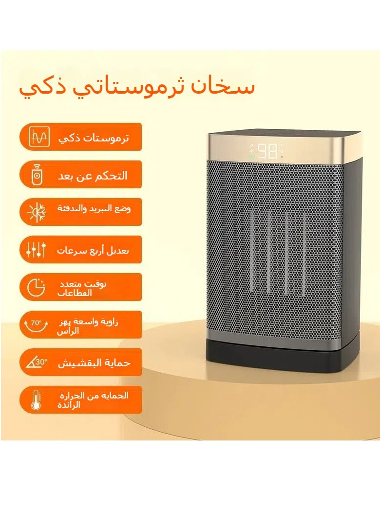 عام 1000W تهز رئيس سخان صامت ، مكتب المنزل سخان سطح المكتب ، صغيرة القدم دفئا اليد سخان كهربائي - Image 2