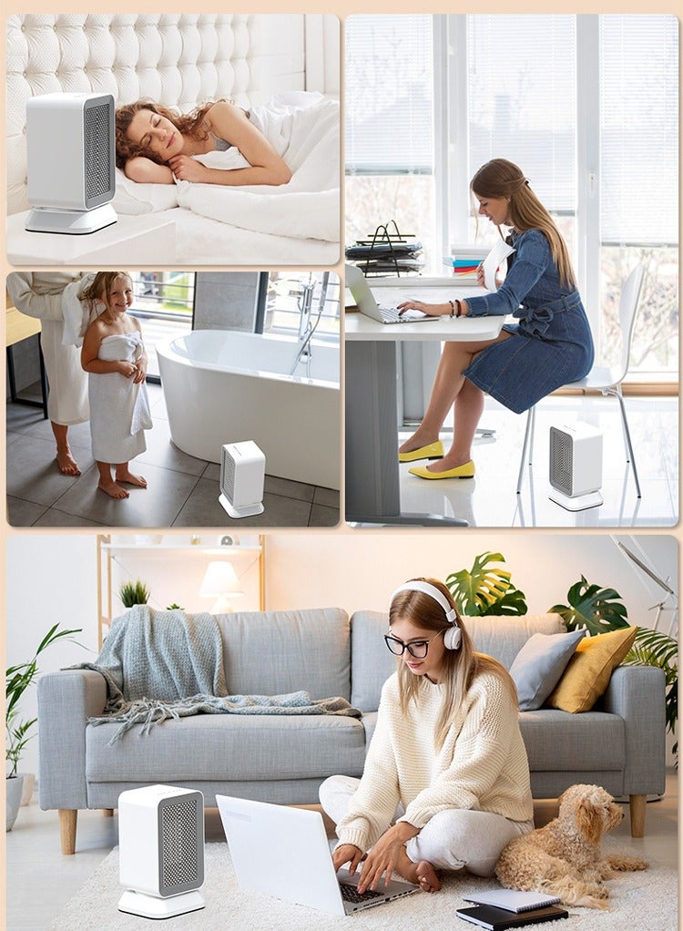 عام 1000W تهز رئيس سخان صامت ، مكتب المنزل سخان سطح المكتب ، صغيرة القدم دفئا اليد سخان كهربائي - Image 5