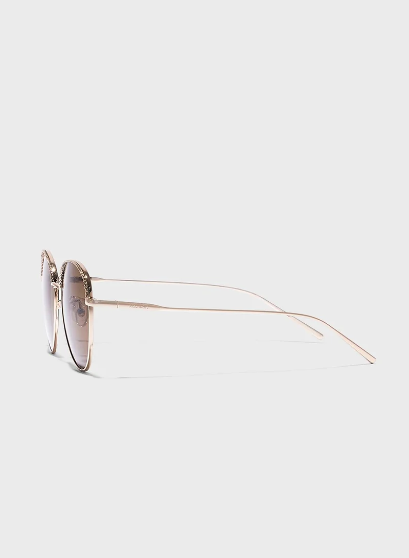 30Sundays Forget  Me  Not Round Sunglasses