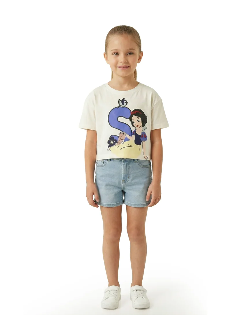 ديزني Toddler Girls Disney Snow White Graphic Crop T-Shirt