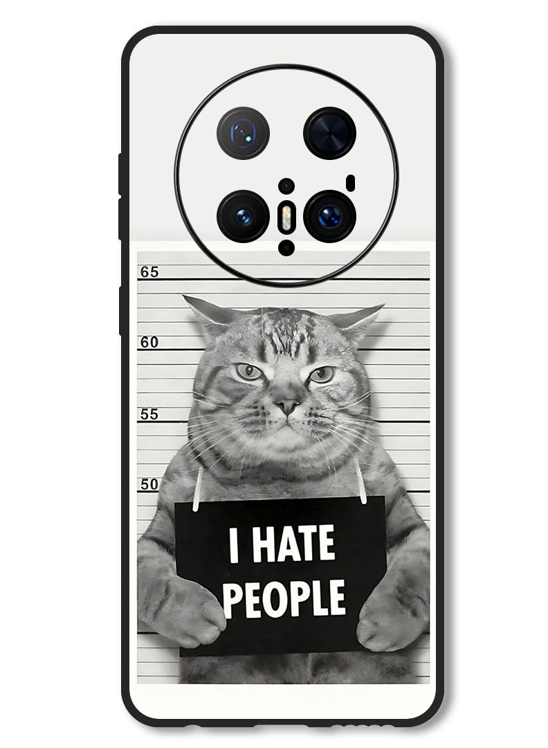 Theodor Case Compatible with Huawei Mate 70 Pro/ 70 Pro + Protection Shockproof Bumper Cover i Hate People - Image 1