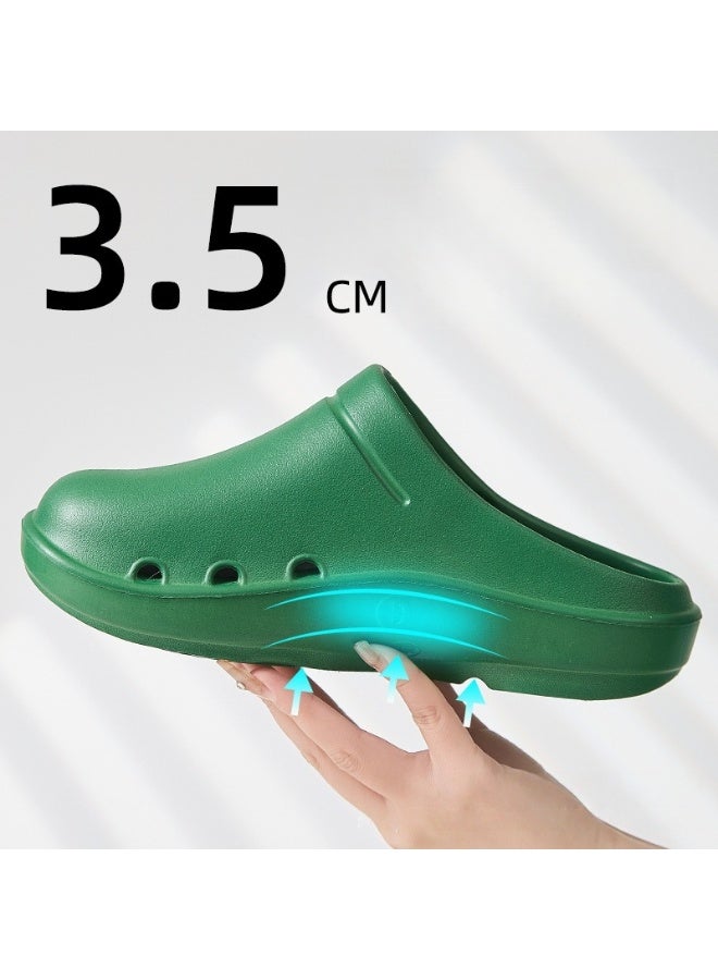 نعال دعم قوس غرفة العمليات، أحذية للجنسين مغلقة بالكامل وقابلة للتنفس، أحذية واقية، مناسبة للأطباء والممرضات وموظفي المختبر، صنادل غير قابلة للانزلاق (أخضر). - Image 2