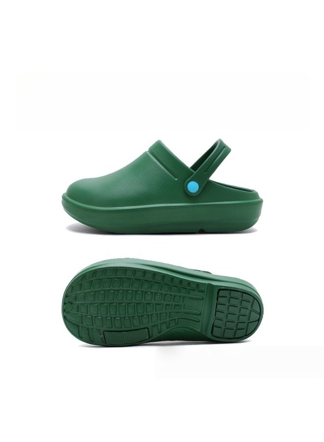 نعال دعم قوس غرفة العمليات، أحذية للجنسين مغلقة بالكامل وقابلة للتنفس، أحذية واقية، مناسبة للأطباء والممرضات وموظفي المختبر، صنادل غير قابلة للانزلاق (أخضر). - Image 1