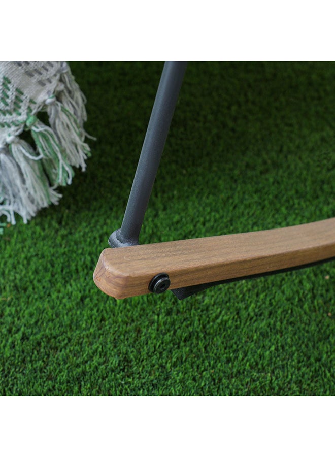 DANUBE HOME إميلي كرسي استرخاء كرسي شرفة شرفة بيسترو كرسي تصميم حديث حديقة الأثاث للجلوس في الهواء الطلق مقاعد تراس الحديقة فناء شرفة - رمادي - Image 4