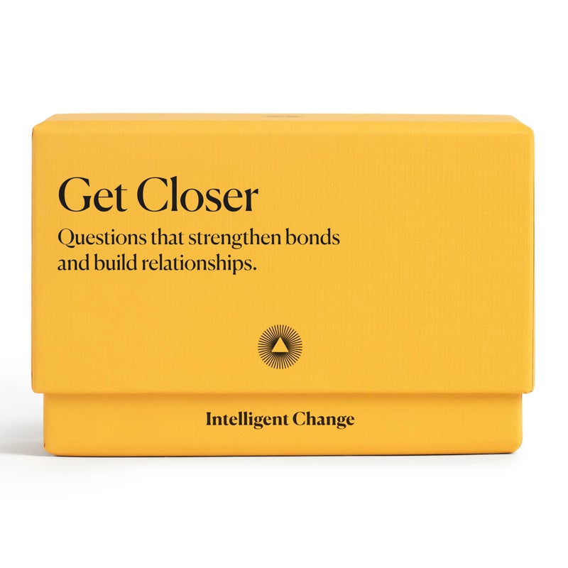 Intelligent Change Get Closer Social Bonding Card Game, Conversation Starters with Fun Questions & Activities, Talking Games for Adults, Icebreaker Game with 100 Question Cards - Image 1