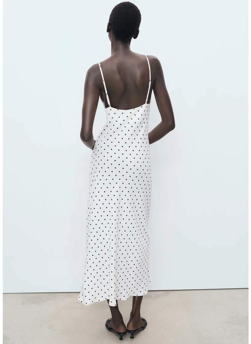 مانجو Casual Draped Neckline Long Dress
