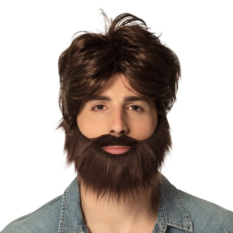 Boland Dude with Beard Wig, Multi-Colour, One Size, 86312 - Image 1
