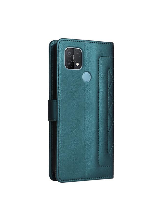 اس-توب جراب هاتف OPPO A15 / A15s جراب هاتف جلدي شبكي ماسي قابل للطي - Image 3