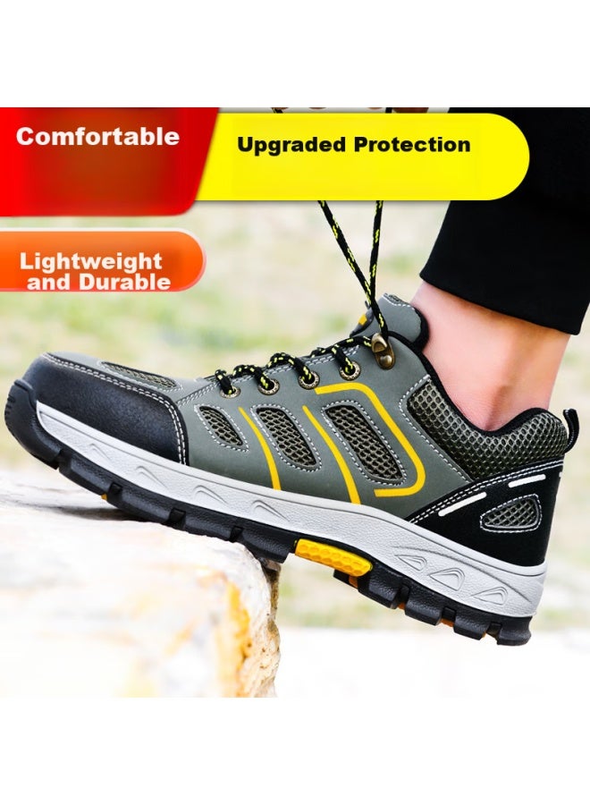 Jingtu Safety Shoes For Men, Winter Cotton Shoes, Steel Toe Cap, Puncture-Resistant, Non-Slip, Wear-Resistant, Work Safety Functional Shoes 857, Size 42 - Image 5