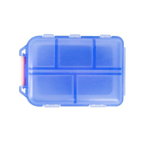 Generic Weekday Pill Box with Waterproof Label Blue single pill box 