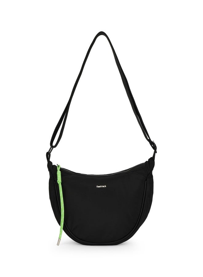 Fastrack Curve Sling | Women’s Nylon Sling Bag | Adjustable Webbing Strap, Spacious Main Compartment & Quick-Access Pockets - Image 1