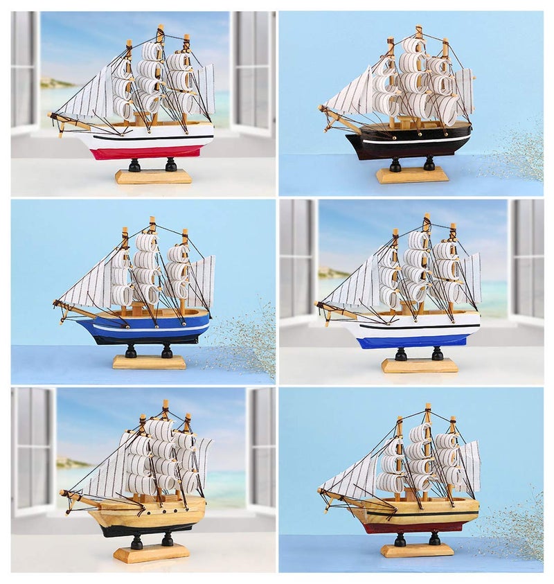 Stealodeal Wooden Sailing Ship Nautical Showpiece, Standard, Brown - Image 5