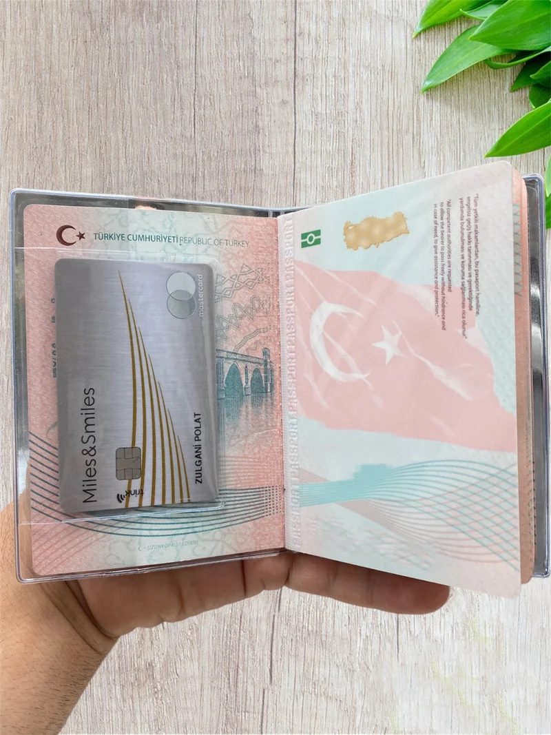 Gempo Premium Transparent Patterned Passport Case Passport Case Luxury Passport Holder