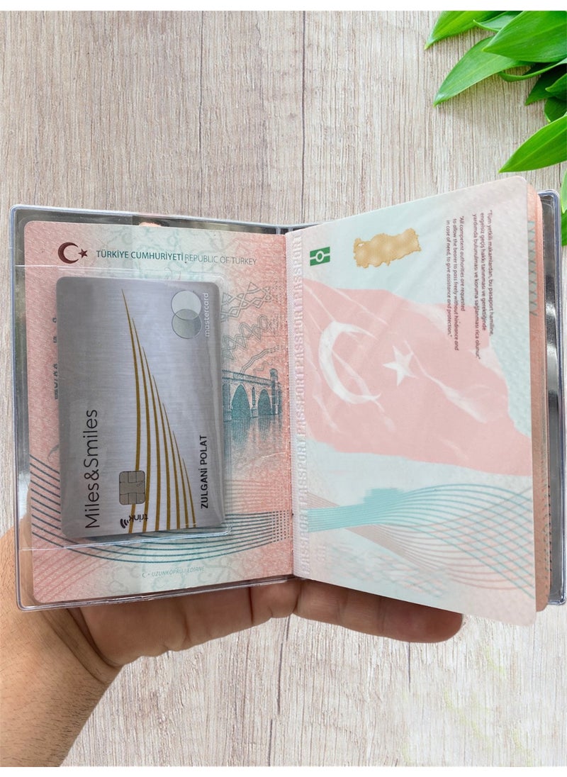 Gempo حافظة جواز سفر شفافة منقوشة من Gempo Premium حافظة جواز سفر فاخرة  - Image 3