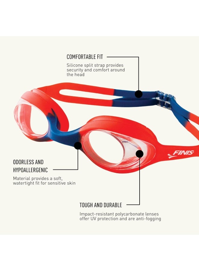 FINIS Swimmies Kids Swim Goggles - Learn-to-Swim Goggles for Ages 2 & Up - UV Protection - PVC & Latex Free - Aqua/Clear - Image 4