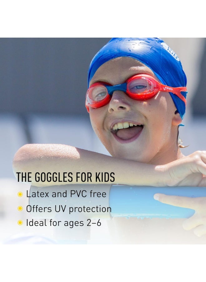 FINIS Swimmies Kids Swim Goggles - Learn-to-Swim Goggles for Ages 2 & Up - UV Protection - PVC & Latex Free - Aqua/Clear - Image 3