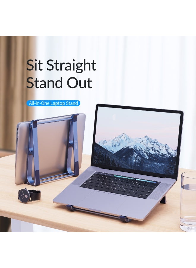 أوريكو حامل كمبيوتر محمول قابل للطي، ارتفاع مريح قابل للضبط حامل كمبيوتر محمول محمول بطول 11-14.3 قدم - Image 1