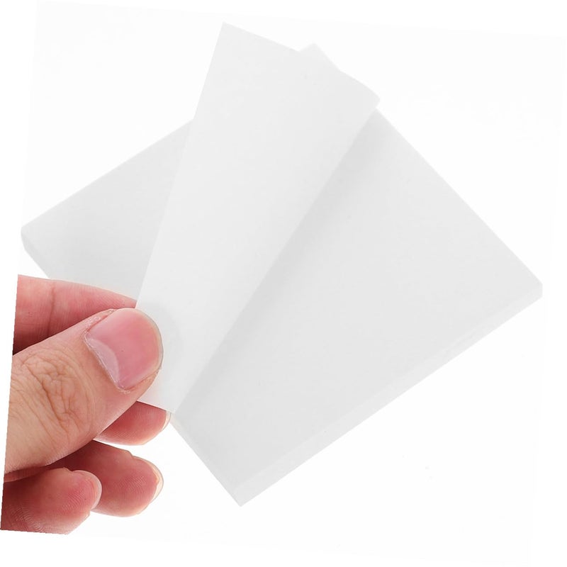 Adhesive Blank Notepads 10 Pads 80 Sheets Each Tearable Self Stick Memo Pads for Office School Note Taking - Image 4