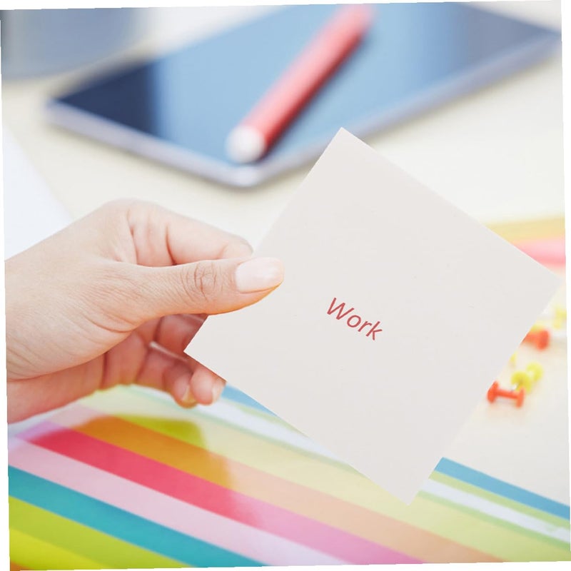 Adhesive Blank Notepads 10 Pads 80 Sheets Each Tearable Self Stick Memo Pads for Office School Note Taking - Image 5