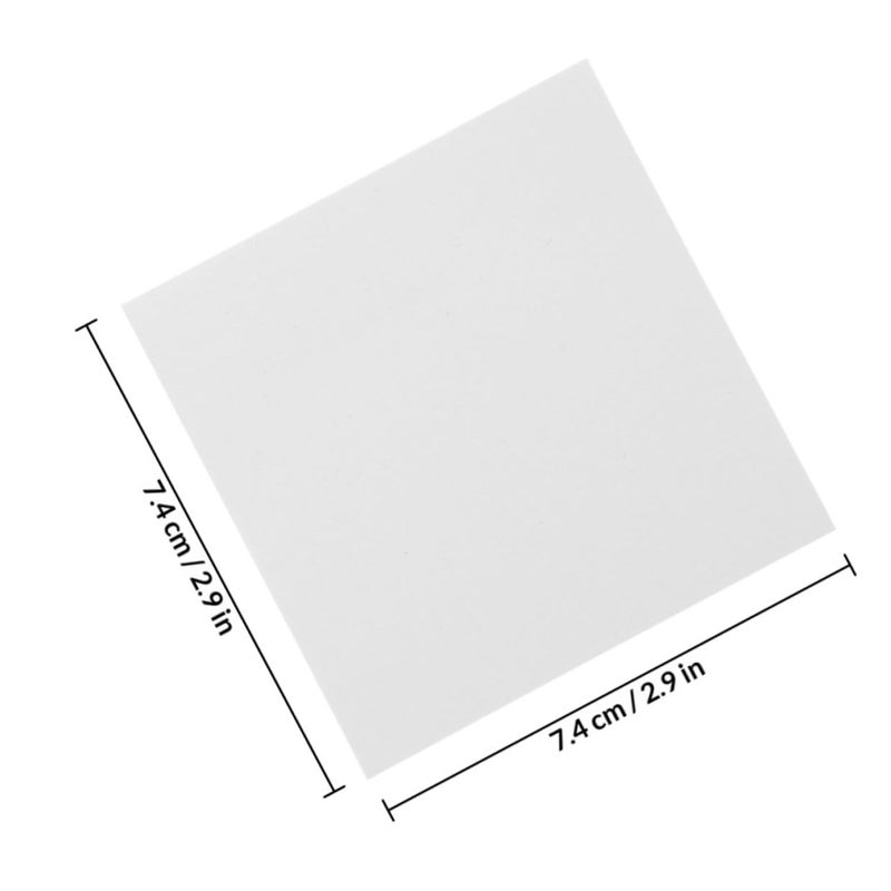 Adhesive Blank Notepads 10 Pads 80 Sheets Each Tearable Self Stick Memo Pads for Office School Note Taking - Image 3