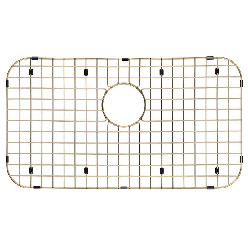 Starstar Sinks Protector Matte Gold 304 Stainless Steel Kitchen Sink Bottom Grid, Rack (26 L x 14 W Hole Top) - Image 3