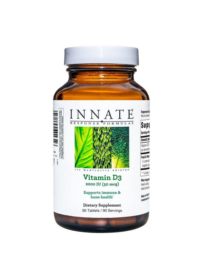 Innate Response Formulas Vitamin D3 2000 Iu (50 Mcg) Vitamin Supplement Vegetarian Non Gmo 90 Tablets (90 Servings)  - Image 2