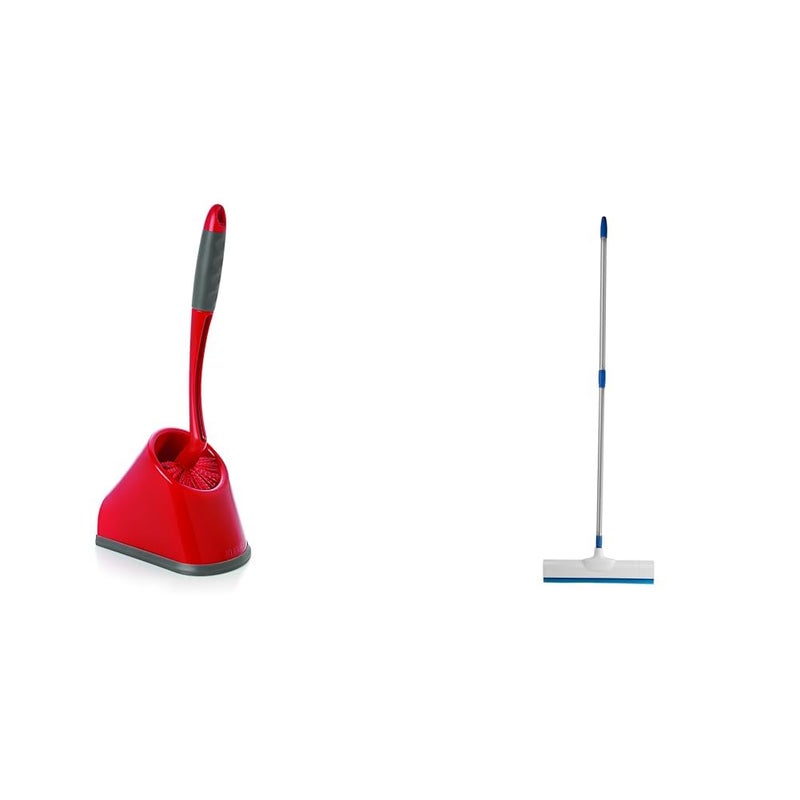 Cello Kleeno Angular Toilet Brush with Storage Stylish Design Rubberised handle for firm grip