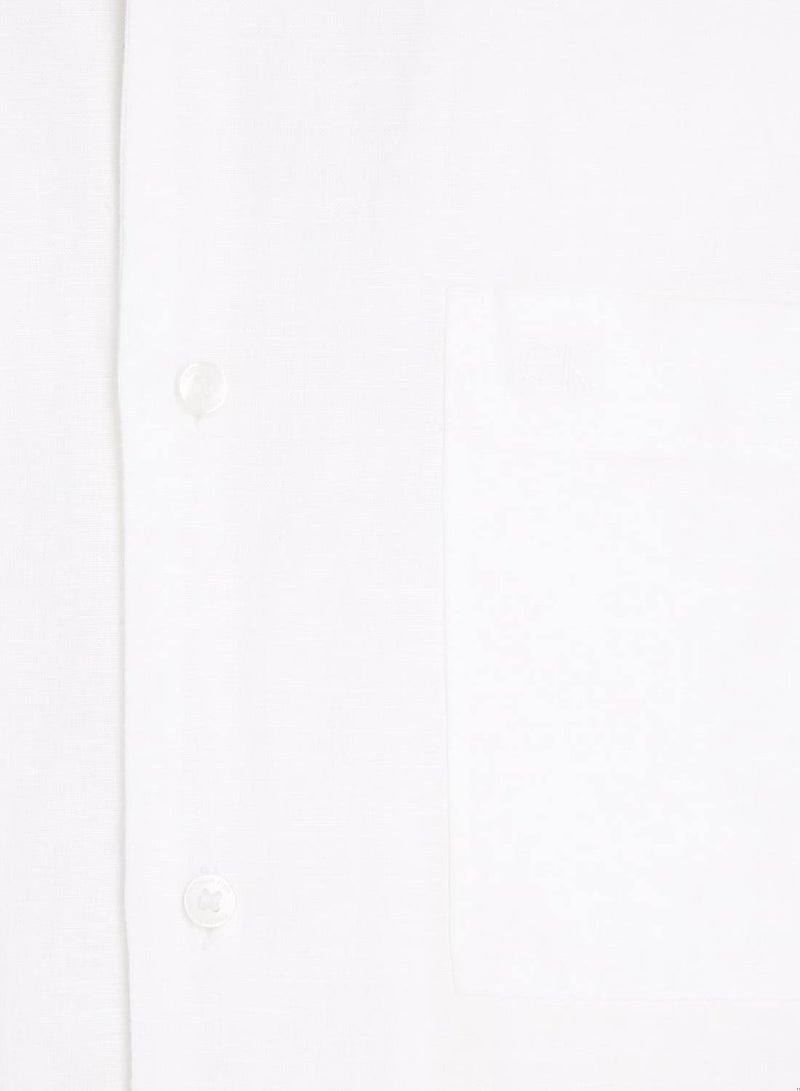 CALVIN KLEIN Linen Cotton Pocket Shirt - Image 5