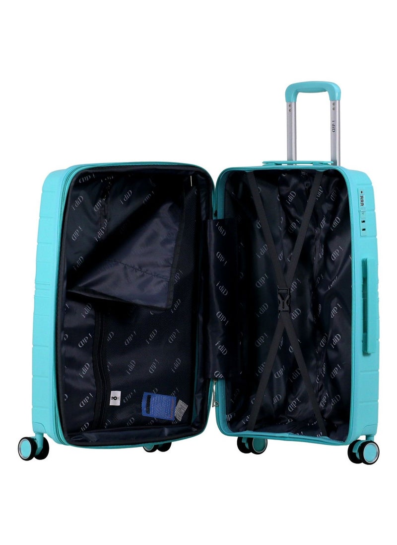 i diD Expandable & Unbreakable Luggage Sets 3 Piece With TSA Lock, Luggage Set PP Material Travel Suitcase Set With Spinner Wheels, for Men Women, plus 3 PVC covers  - Image 5