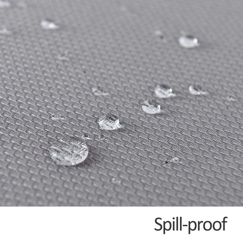 maxmill Jacquard Square Tablecloth Stain Resistant Spillproof Wrinkle Free Washable Soft Table Cloth, Decorative Fabric Table Cover for Dining Room, Indoor and Outdoor Use, 52 x 52 Inch, Light Grey - Image 5