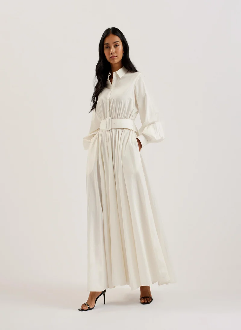تيد بيكر Button Down Belt Detail Dress