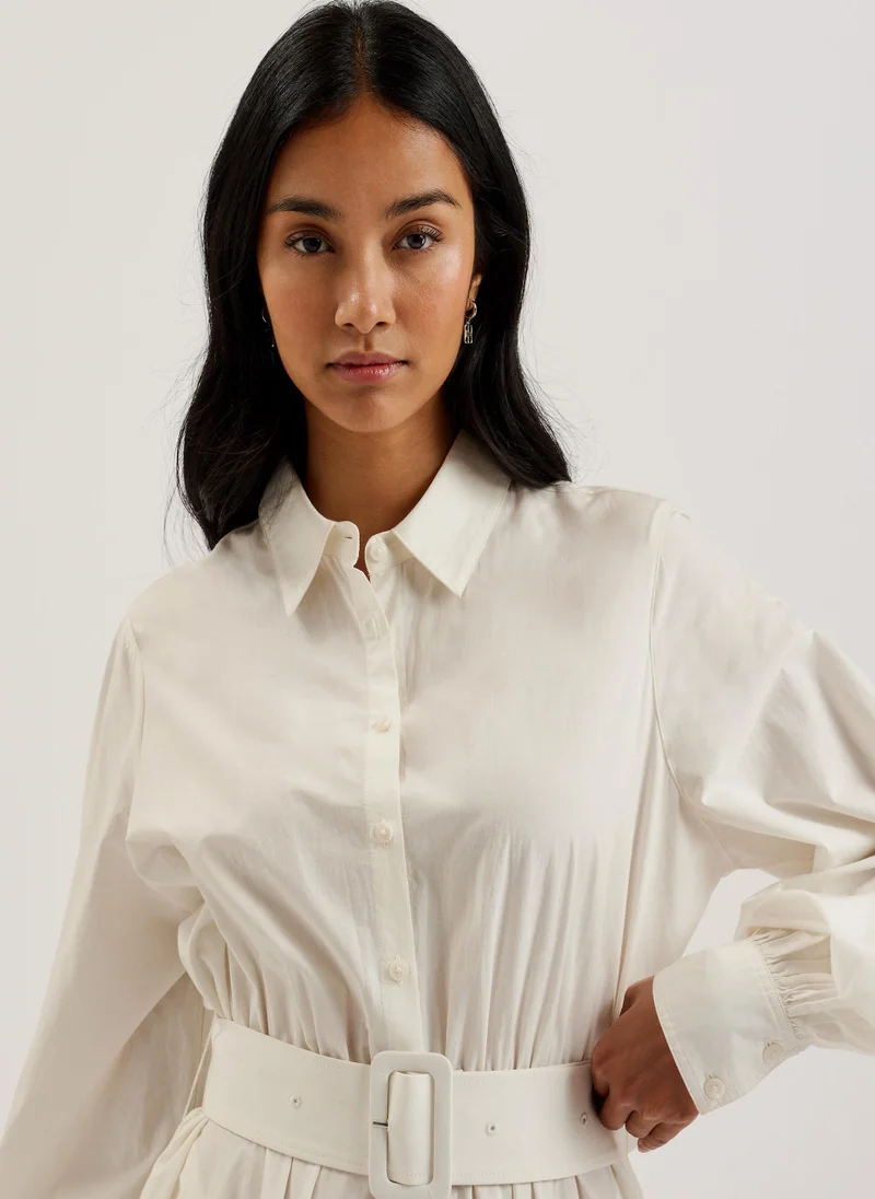 تيد بيكر Button Down Belt Detail Dress