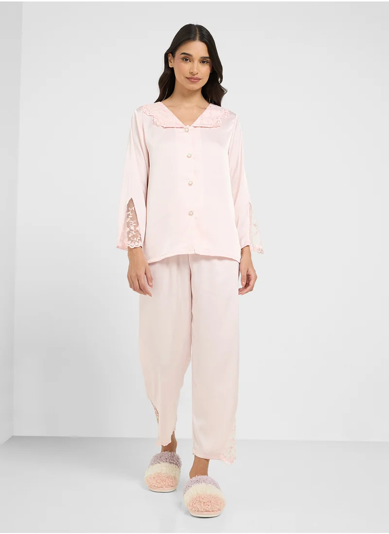ايلا Satin Pyjama Set