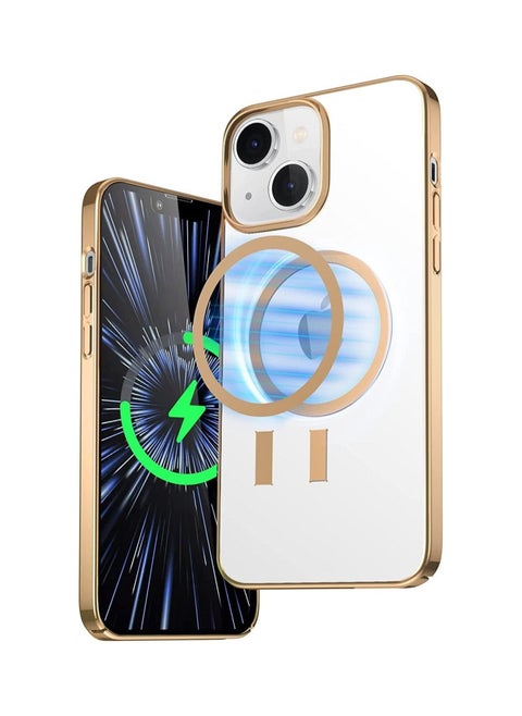 Built-in Magnet Clear Case for iPhone 13 Pro, Compatible with Mag-safe Accessories, Slim Thin PC Durable Case Support Wireless Charging